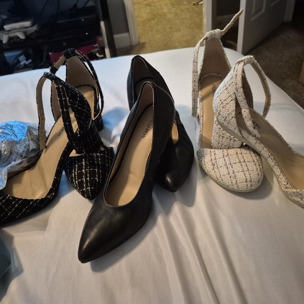 Pashion Footwear Black Heels with Comfort and Style
